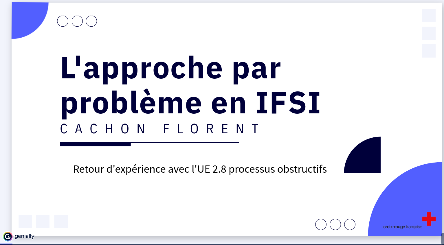 Expérience approche par pb F. Cachon