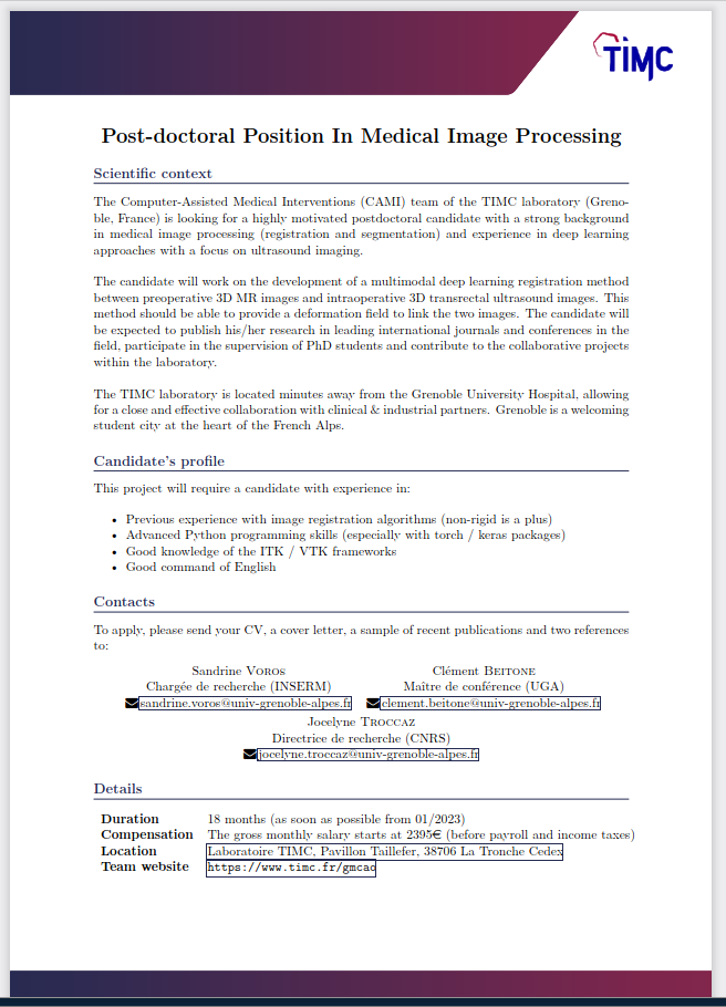 postdoc offer jan 2023