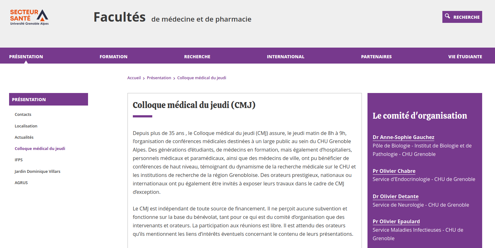 colloque méd jeudi UGA