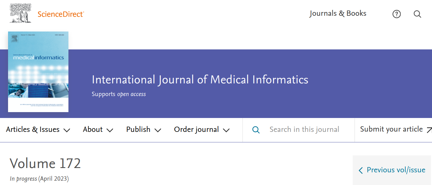 International Journal of Medical Informatics