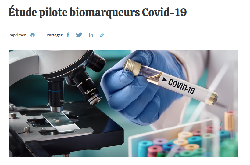 Projet biomarqueurs covid