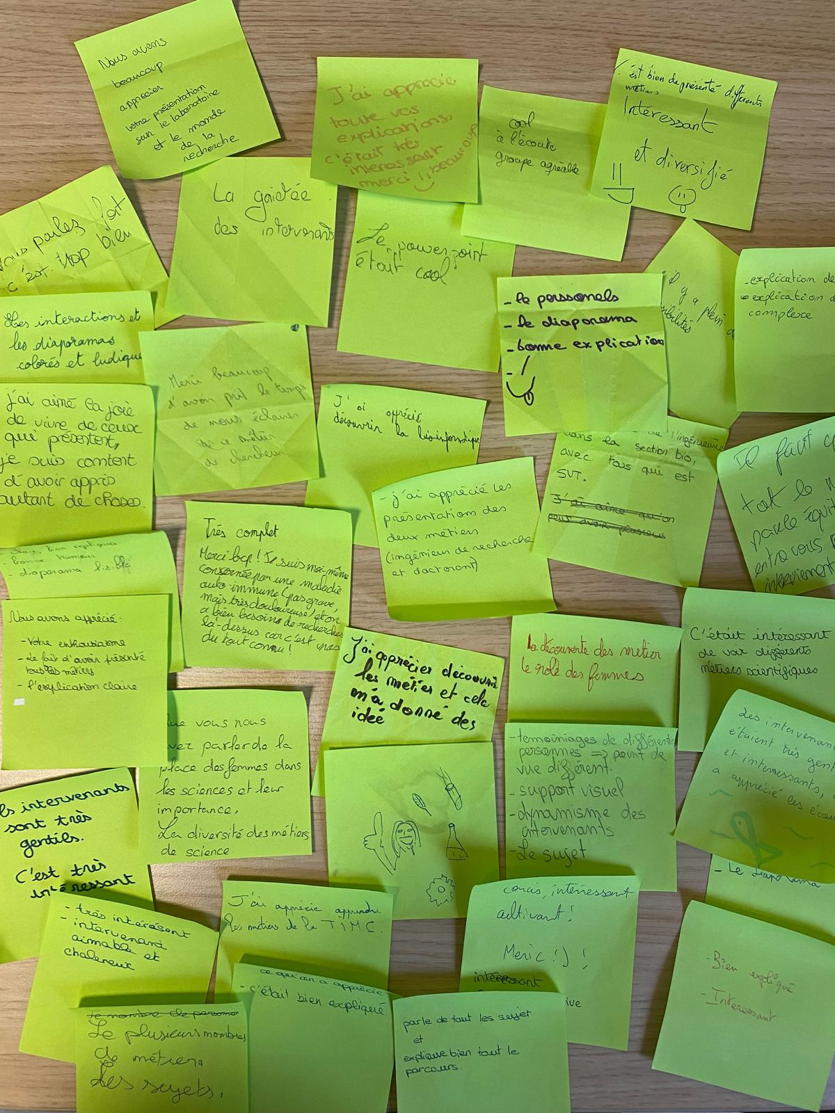 post it vert